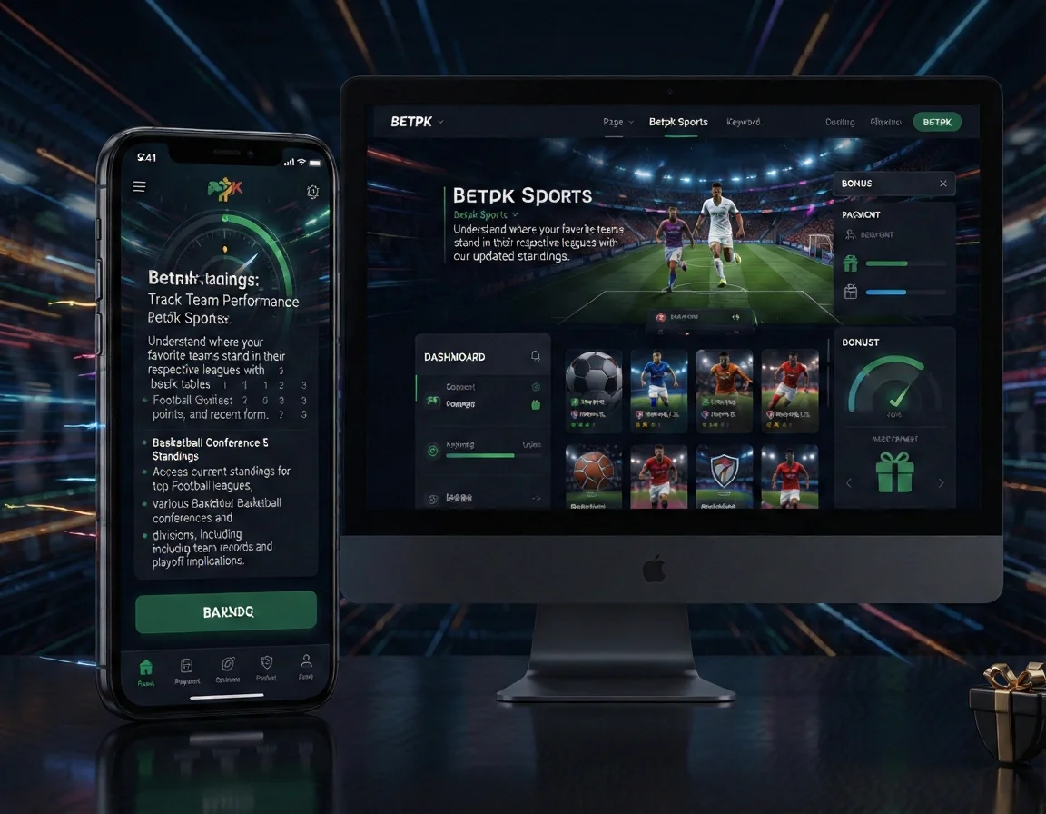 BETPK Page: Betpk Sports. Keyword: Betpk Sports. H2: Current Standings: Track Team Performance. Paragraph: Understand where your favorite teams stand in their respective leagues with our updated standings. betpk Sports provides detailed league tables for Football and Basketball, showing points, wins, losses, and goal differences. This helps you. List items: Football League Tables: Access current standings for top Football leagues, showing team positions, points, and recent form., Basketball Conference Standings: Review the latest standings for various Basketball conferences and divisions, including team records and playoff implications.. Visual direction: ultra smooth mobile gaming app loading spe